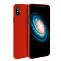 Ультратонкий пластиковый чехол "Rock" Naked красный для iPhone X/XS