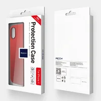 Ультратонкий пластиковый чехол "Rock" Naked красный для iPhone X/XS