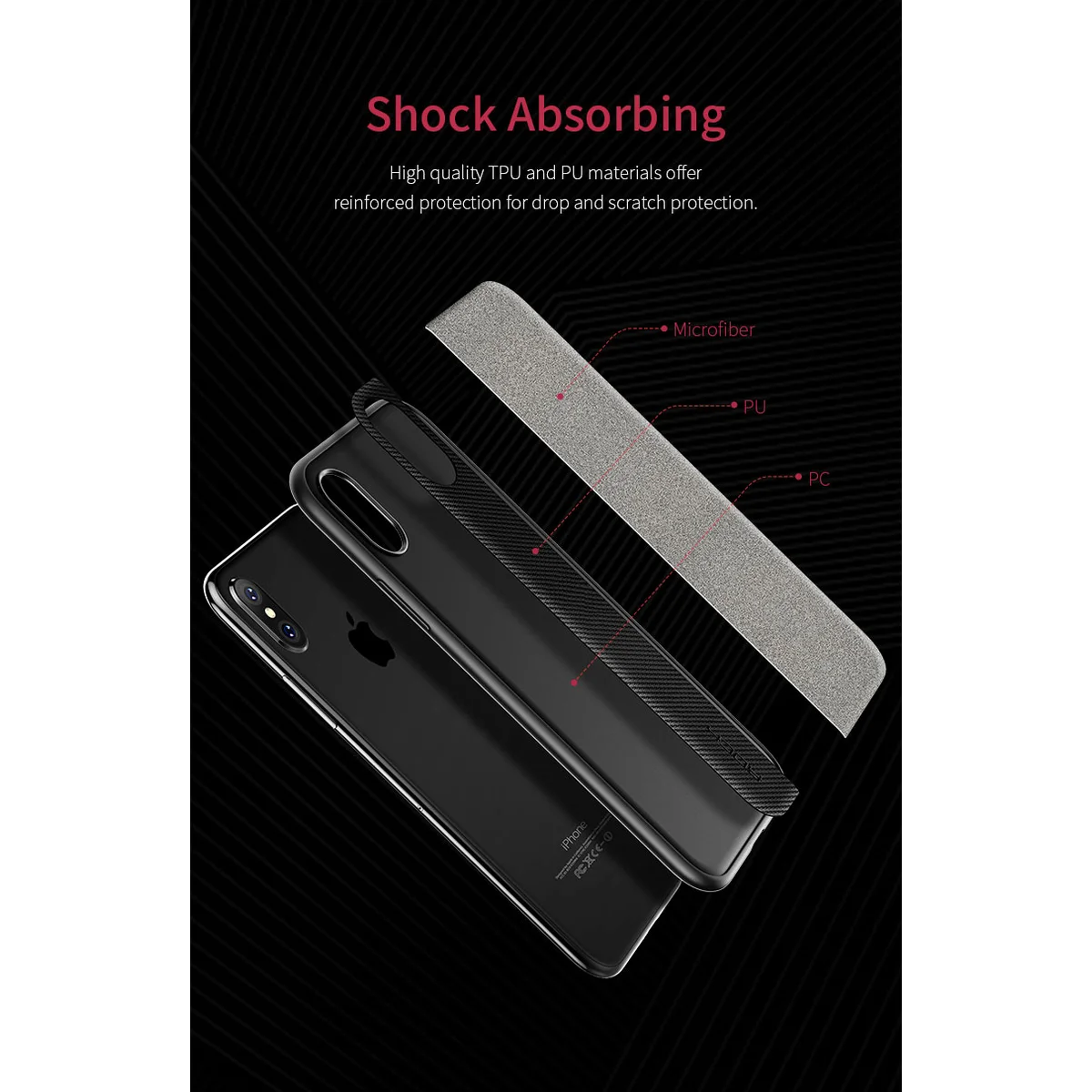 Протиударний чохол "Rock" Origin Pro синій для iPhone X / XS