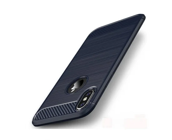 Силиконовый противоударный чехол "iPaky" Slim синий для iPhone XR