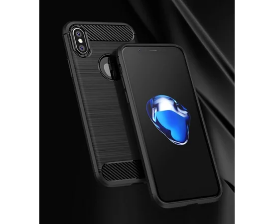 Силиконовый противоударный чехол "iPaky" Slim черный для iPhone X/XS