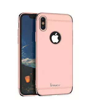 Пластиковый противоударный чехол "iPaky" Joint Rose Gold для iPhone X/XS