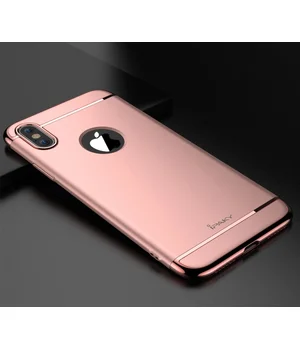 Пластиковый противоударный чехол "iPaky" Joint Rose Gold для iPhone X/XS