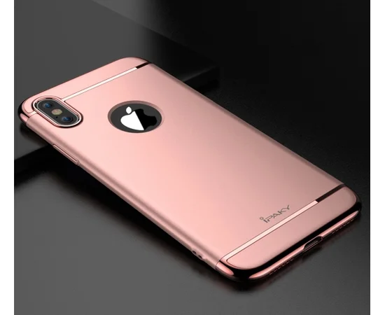 Пластиковый противоударный чехол "iPaky" Joint Rose Gold для iPhone X/XS