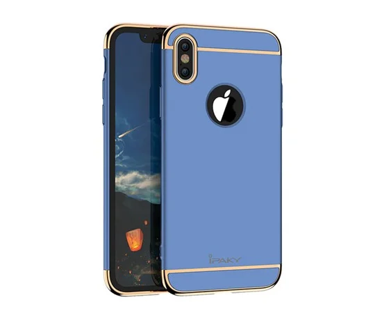 Пластиковый противоударный чехол "iPaky" Joint синий для iPhone X/XS