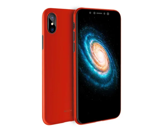 Ультратонкий пластиковий чохол "Rock" Naked червоний для iPhone X / XS