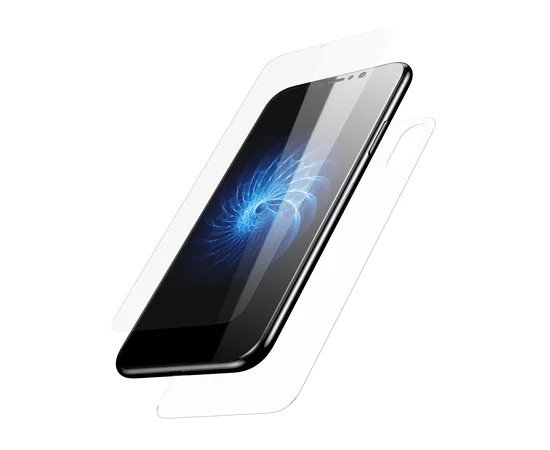 Переднее+заднее прозрачное стекло "Mr.Yes" 0.3mm для iPhone X/XS