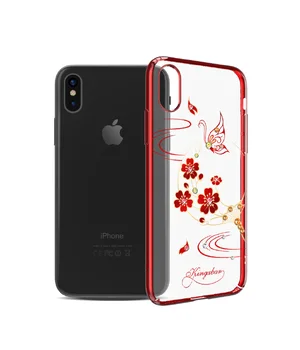 Чохол зі стразами SWAROVSKI "Kingxbar" пластиковий для iPhone X / XS Exquisite червоний