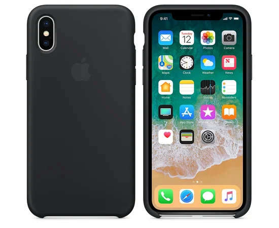 Чехол "Apple" Silicone Case для iPhone XS Max Black (HC)