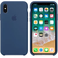 Чехол "Apple" Silicone Case для iPhone X/XS Blue Cobalt (HC)