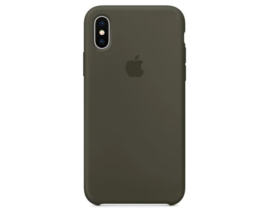 Чехол "Apple" Silicone Case для iPhone X/XS Dark Olive (HC)