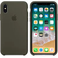 Чехол "Apple" Silicone Case для iPhone X/XS Dark Olive (HC)