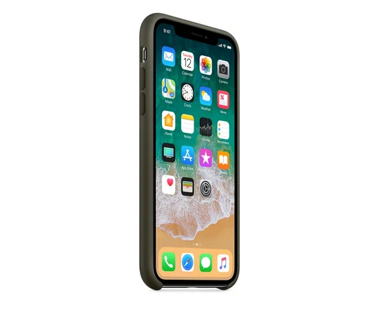 Чехол "Apple" Silicone Case для iPhone X/XS Dark Olive (HC)
