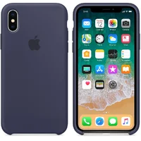 Чехол "Apple" Silicone Case для iPhone X/XS Midnight Blue (HC)