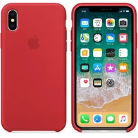 Чехол "Apple" Silicone Case для iPhone X/XS Red (HC)