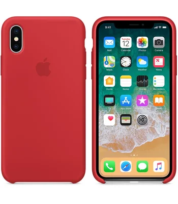 Чехол "Apple" Silicone Case для iPhone X/XS Red (HC)
