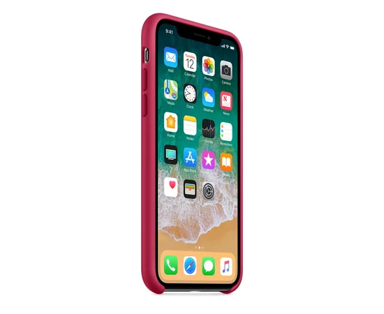 Чехол "Apple" Silicone Case для iPhone X/XS Rose Red (HC)