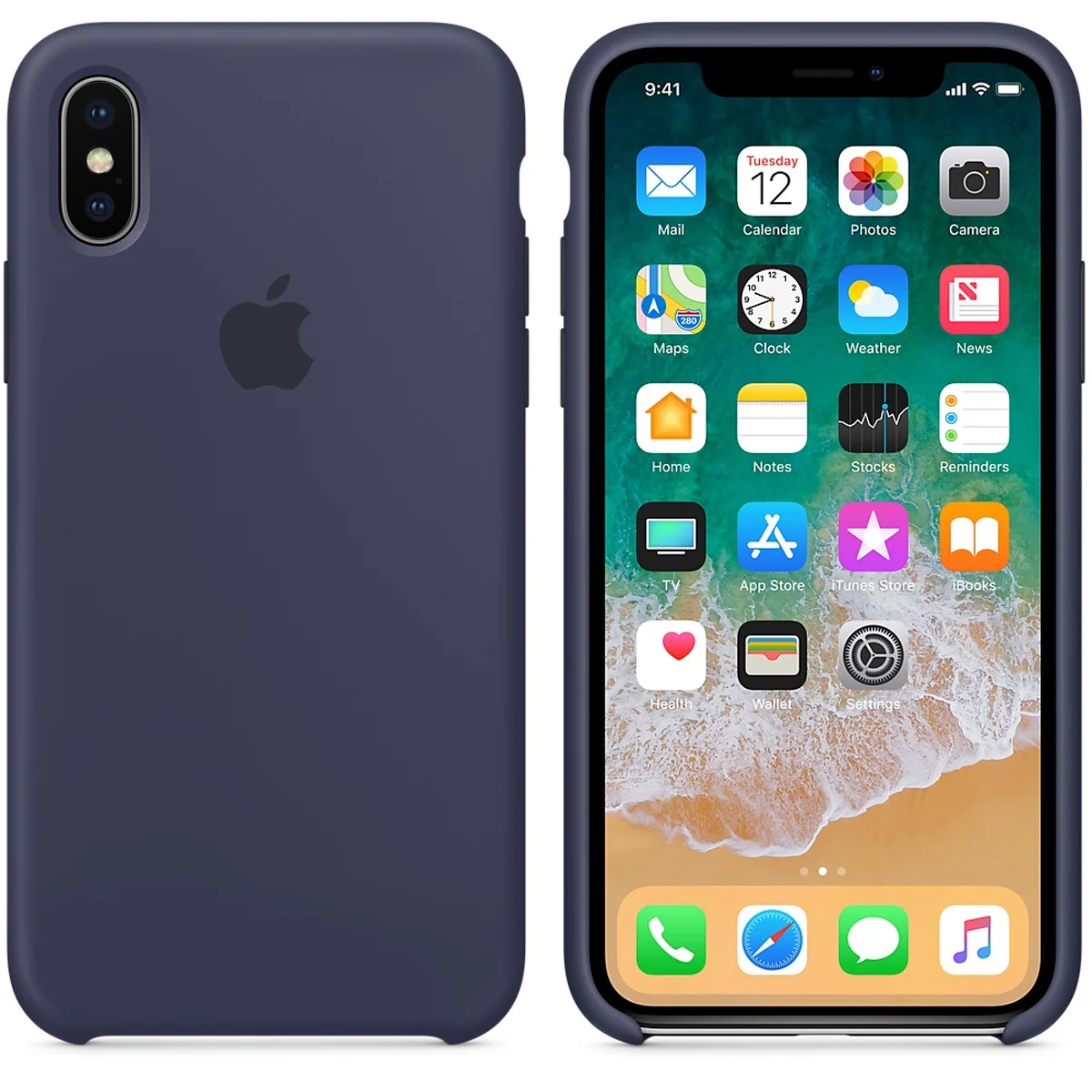 Чохол "Apple" Silicone Case для iPhone X / XS Midnight Blue (HC)
