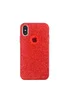 Чохол із блискітками "Dazzling shine" силіконовий для iPhone X/XS червоний