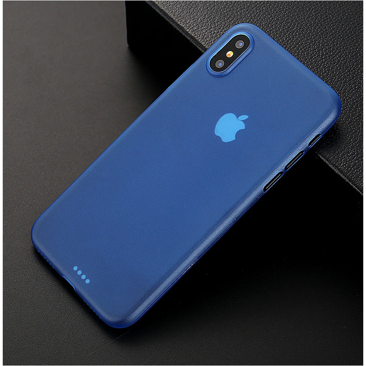 Ультратонкий чехол "Ultrathin 0.3mm" синий для iPhone X/XS