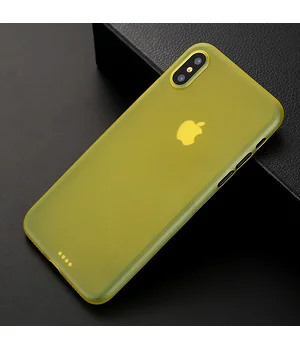 Ультратонкий чохол "Ultrathin 0.3mm" жовтий для iPhone X/XS