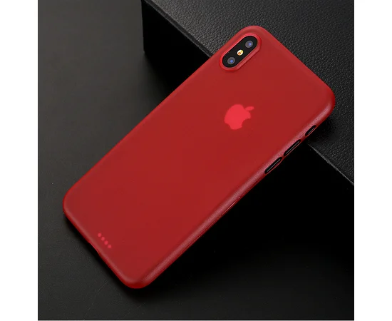 Ультратонкий чохол "Ultrathin 0.3mm" червоний для iPhone X/XS