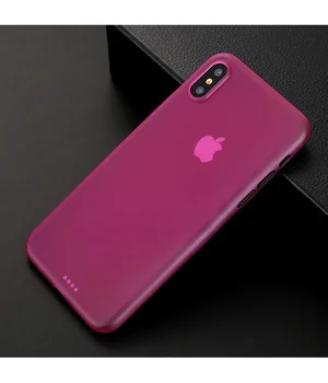 Ультратонкий чохол "Ultrathin 0.3mm" рожевий для iPhone X/XS