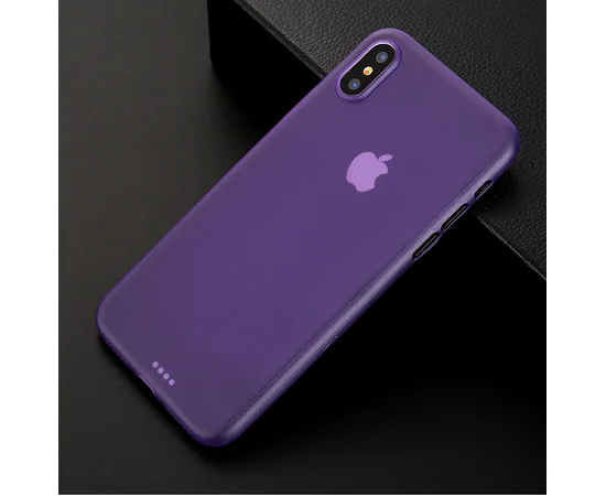 Ультратонкий чохол "Ultrathin 0.3mm" фіолетовий для iPhone X/XS