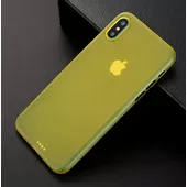 Ультратонкий чехол "Ultrathin 0.3mm" желтый для iPhone X/XS