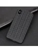 Чехол "Weaving" силиконовый для iPhone X/XS черный