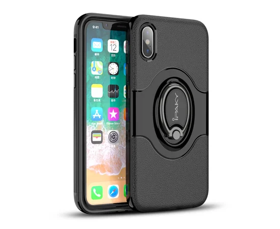 Противоударный чехол "iPaky" Feather черный для iPhone X/XS