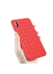 Чохол "Weaving" силіконовий для iPhone X / XS червоний