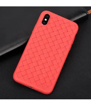 Чехол "Weaving" силиконовый для iPhone X/XS красный Чехол "Weaving" силиконовый для iPhone X/XS красный