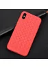Чехол "Weaving" силиконовый для iPhone X/XS красный