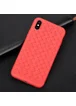 Чохол "Weaving" силіконовий для iPhone X / XS червоний
