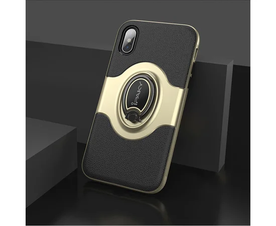 Противоударный чехол "iPaky" Feather золотой для iPhone X/XS