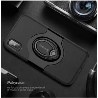 Противоударный чехол "iPaky" Feather черный для iPhone X/XS