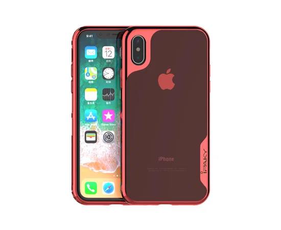 Чохол "iPaky" силіконовий для iPhone X / XS Plume червоний