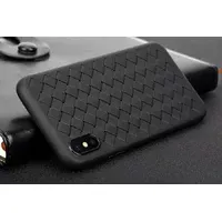 Чехол "Weaving" силиконовый для iPhone X/XS черный