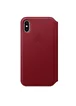 Кожаный чехол-книжка "Apple Leather Folio" Red (HC) для iPhone X/XS
