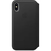 Шкіряний чохол-книжка "Apple Leather Folio" Black (HC) для iPhone X / XS
