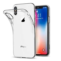 Ультратонкий силиконовый прозрачный чехол для iPhone X/XS