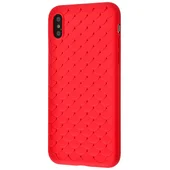 Силіконовий чохол "Scales" червоний для iPhone X / XS