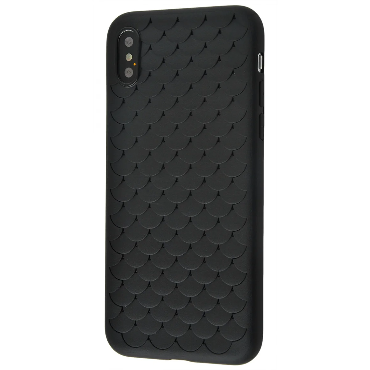 Силиконовый чехол "Scales" черный для iPhone X/XS