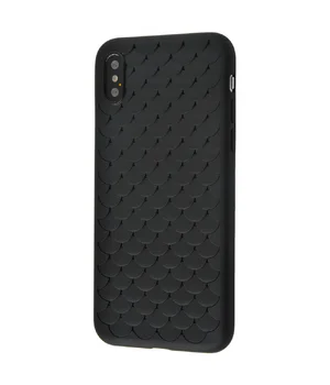 Силиконовый чехол "Scales" черный для iPhone X/XS Силиконовый чехол "Scales" черный для iPhone X/XS