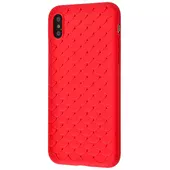Силиконовый чехол "Scales" красный для iPhone X/XS