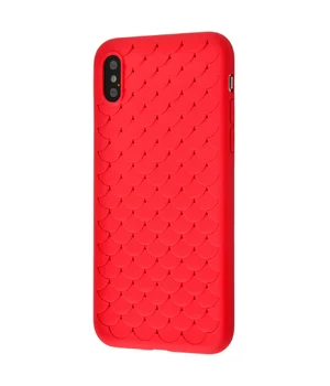 Силіконовий чохол "Scales" червоний для iPhone X / XS