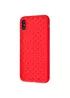 Силиконовый чехол "Scales" красный для iPhone X/XS