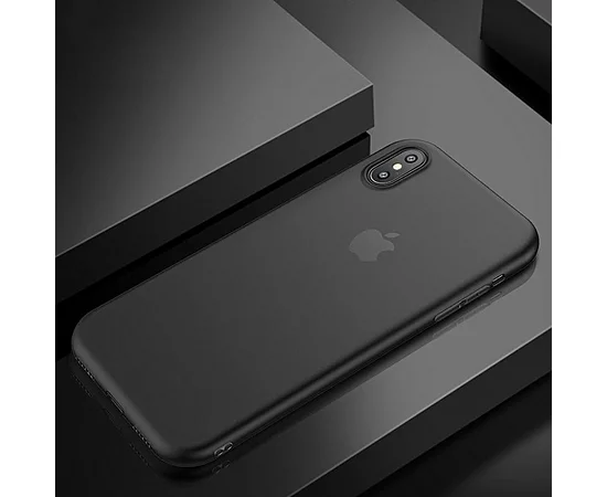 Ультратонкий чохол "Thin Matte" чорний для iPhone X / XS