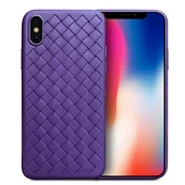 Чохол "Weaving" силіконовий для iPhone X/XS фіолетовий